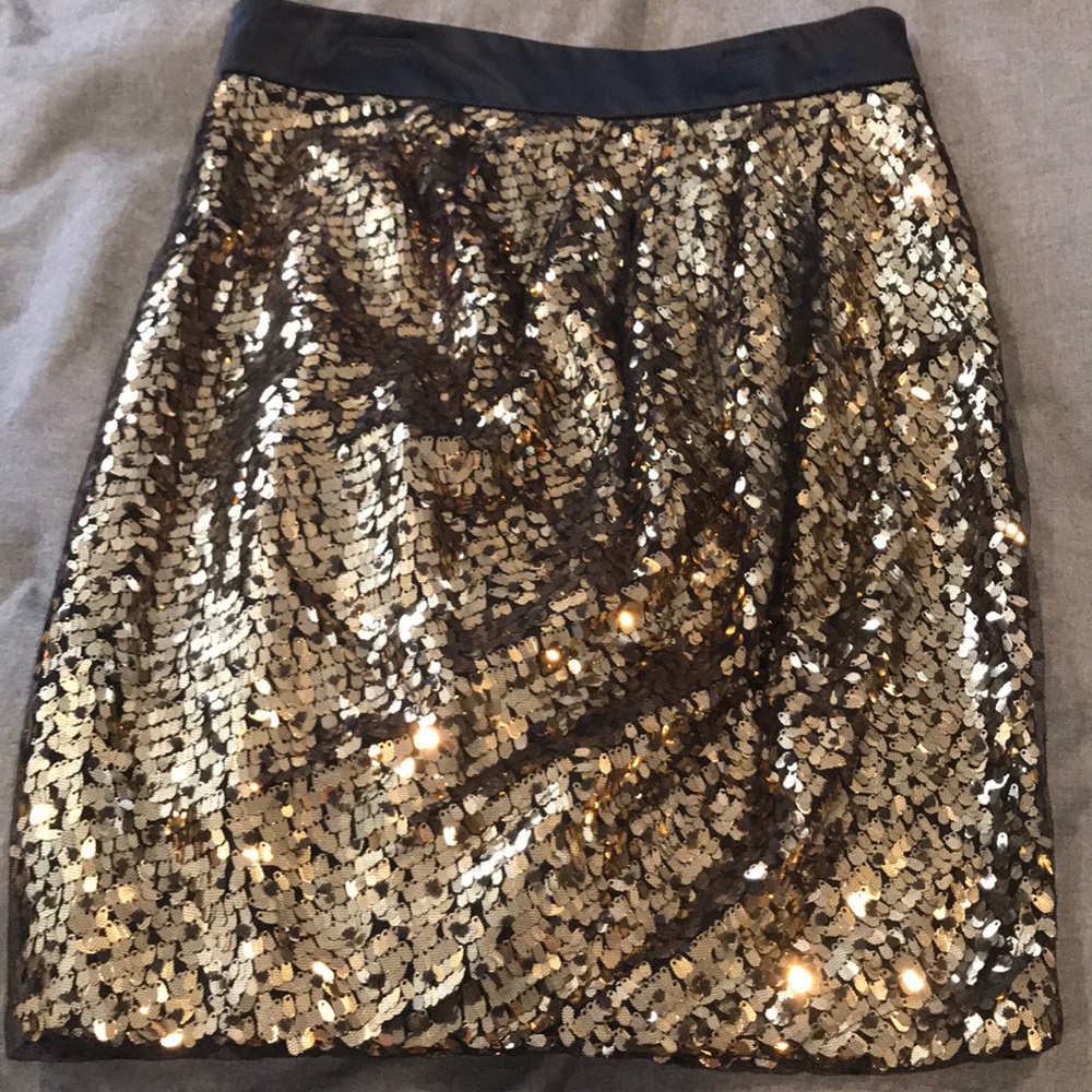 New Cynthia Steffe sequin mini midi skirt S and M